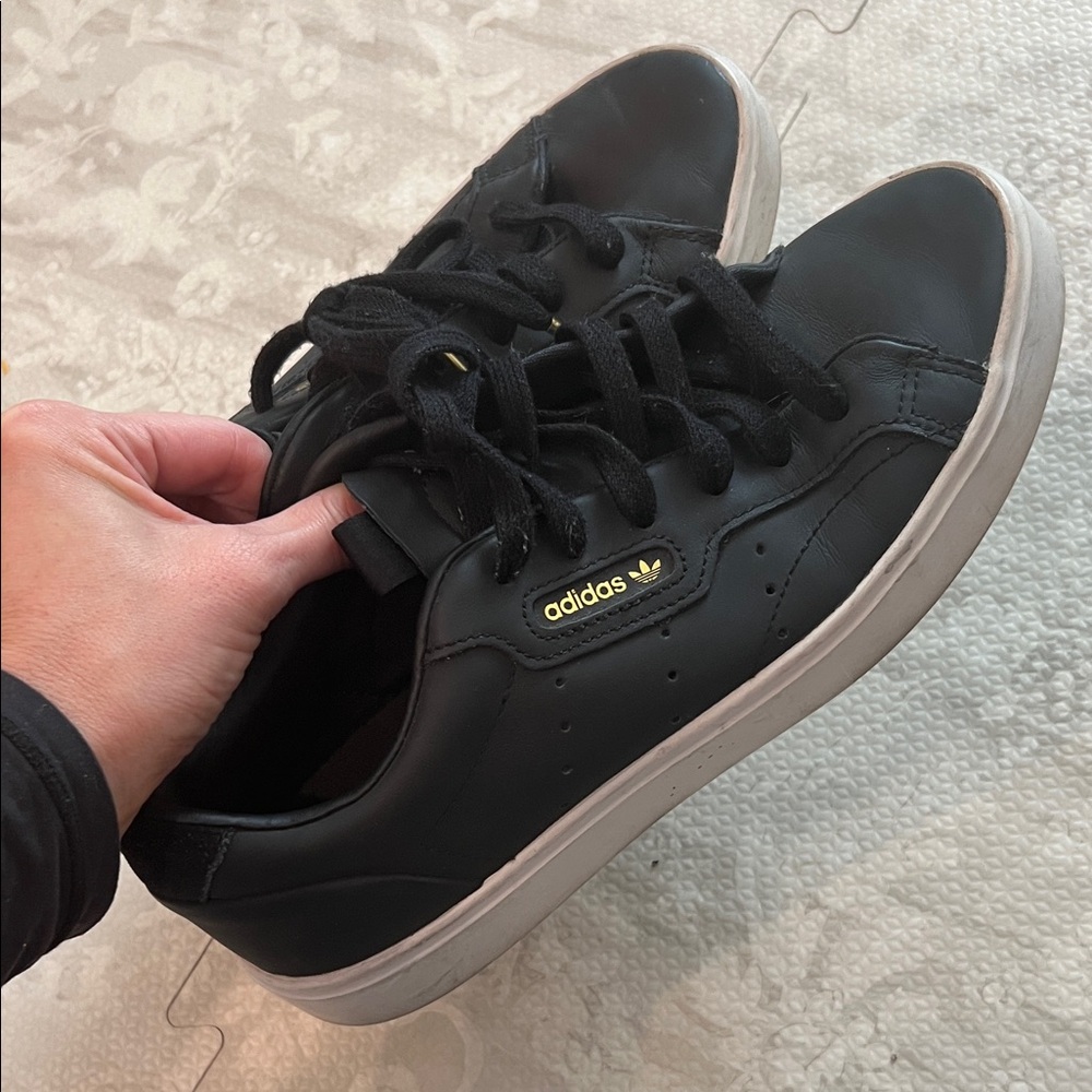 Adidas Black and White Casual Sneakers